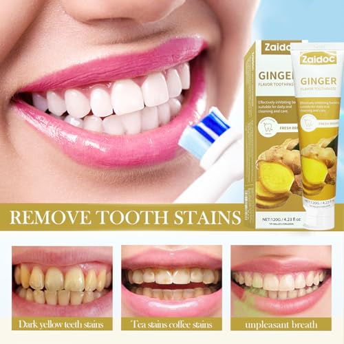 Image of ZAlDOC 3Packs Toothpaste, Daily Toothpastewith Activated Charcoal, Formulated with Botanical Extracts