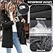 RITOSTA Damen Wintermantel Lang Steppmantel mit Kapuze Winterjacke Warm Parka Damen-Jacken Puffer Mantel Winter Hooded Jacket Kapuzenjacke Winterparka mit Taschen