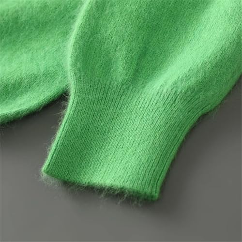 Men's Winter V Neck Sweater 100 Pure Mink Wool Thick Knit Pullover Warm Soft Casual Slim Fit Long Sleeve4