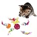Aftermarket Furry Pet Cat Toys Mice, Cat Toy Mouse, Pet Toys for Cats, Cat Catcher for Feather Tails, 10 Counting