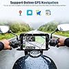 CAMECHO [sans Fil] Écran Moto 5 Pouces IPS HD sans Fil CarPlay & Android Auto Wireless, GPS, Navi, IP68, Bluetooth Moniteur Universel avec Réglage EQ pour Motos