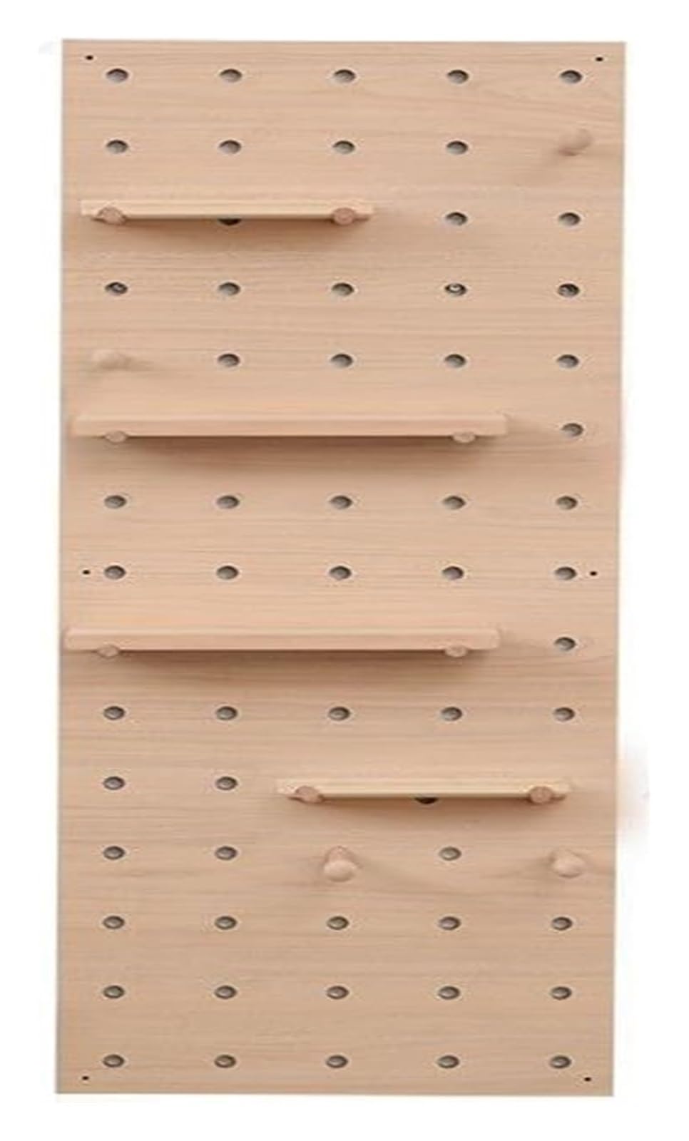 Muro Panel Perforado Para Herramientas Kit Combinado De Tablero Perforado, Tablero Perforado De Almacenamiento De Exhibición Montado En La Pared Con Accesorios, Panel Colgante De Pared De Madera Maciz