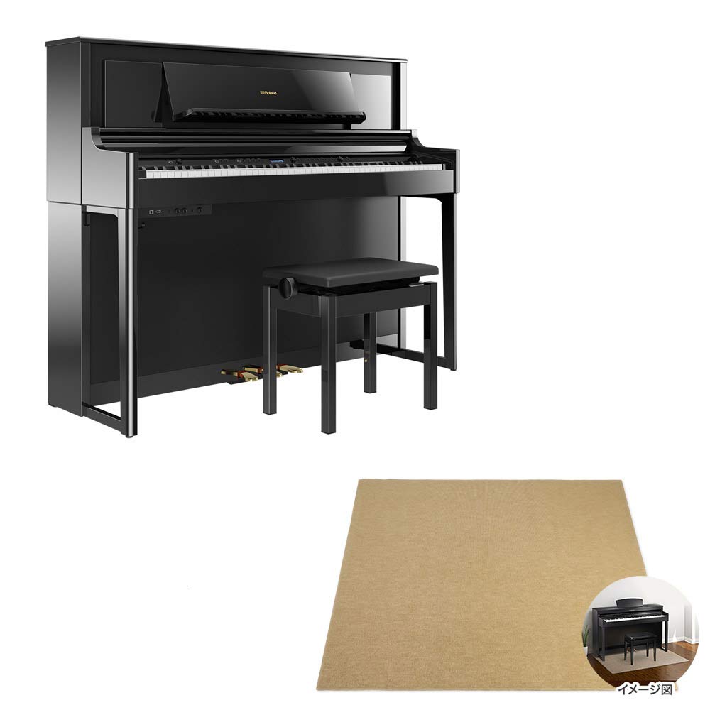 Amazon | Roland LX706 PES 電子ピアノ 88鍵盤 黒鏡面艶出し ベージュ 