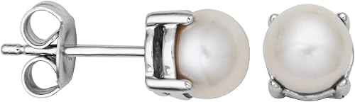 Tienda Essentials Sterling Silver Genuine or Created Round Cut Birthstone Stud Earrings