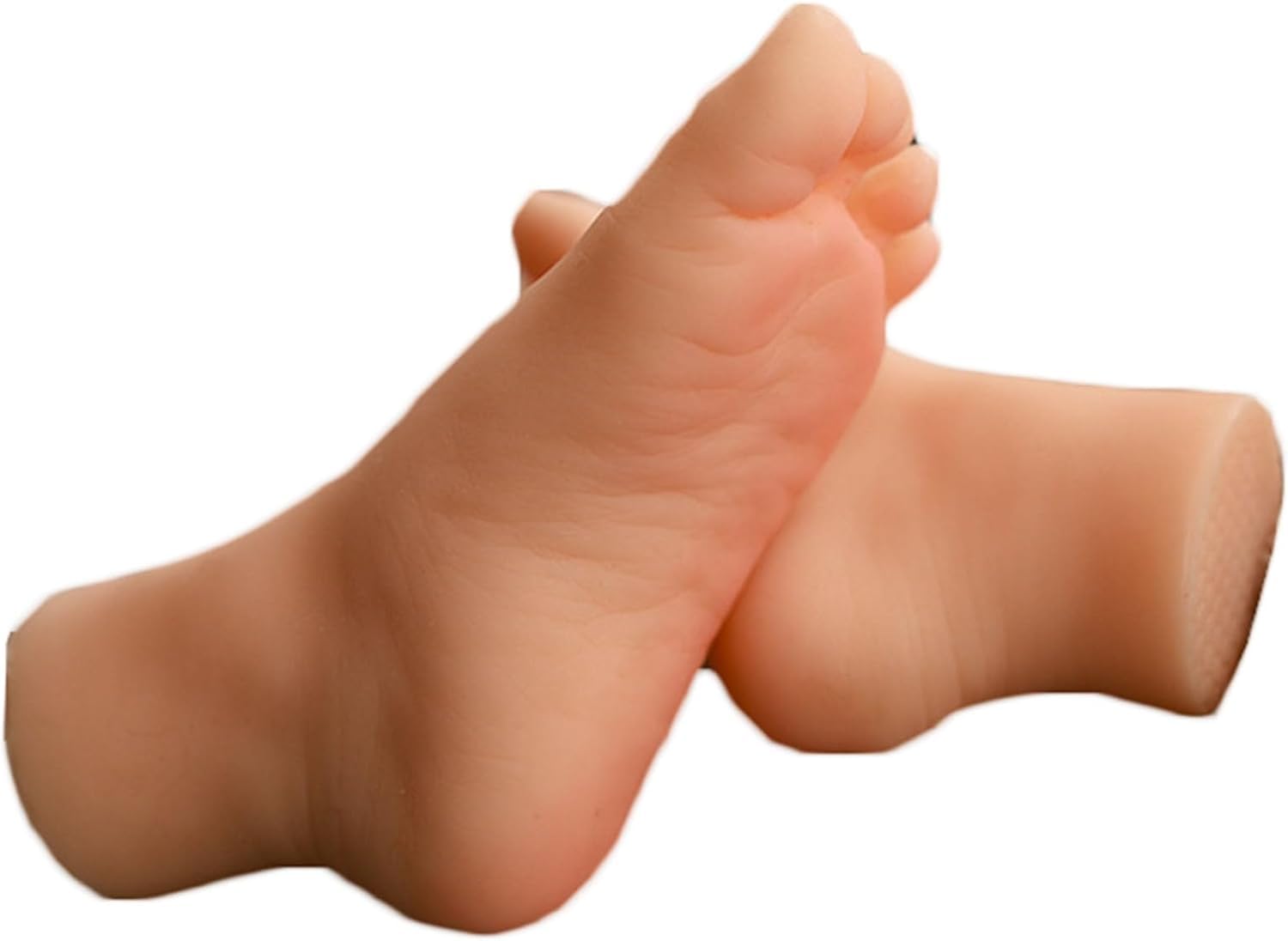 1 Pair Girl Feet Mannequins Silicone Female Foot Model for Jewelry Sandal Shoe Sock Display Art Sketch
