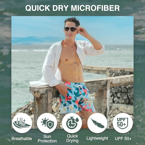 Image of Kanu Surf Men's Big Viper Extended Size Stripe Swim Trunk