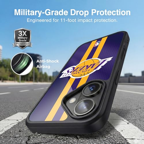 Coque iPhone 17 antichoc de qualité militaire Head Case NBA Lakers
