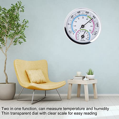 Indoor Outdoor Hygrometer Thermometer,2-in-1 Room Thermometer Gauge with Temperature Humidity,Humidity Monitor Gauge for Greenhouse
