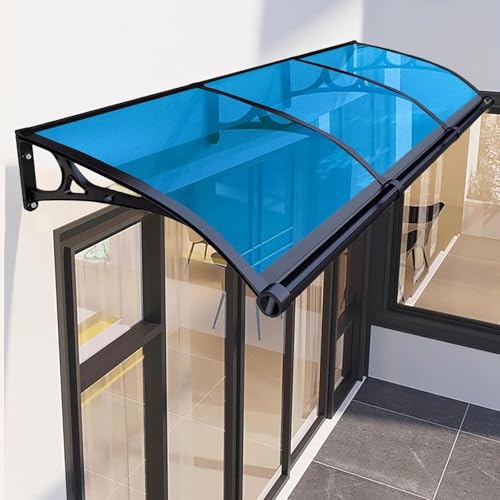 Genérico Toldo para Ventana, Cubierta Protectora contra la Lluvia y la Nieve para Exteriores, toldo con protección UV para Ventanas, balcón, Garaje (60x600cm/24x236in)