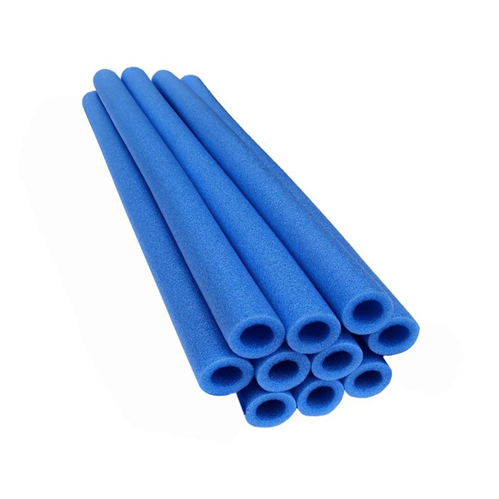 Sharplace 10pcs Trampoline Pole Foam Sleeves 40cm Blue Replacement Anti-Collision Sponge Tube Protective Cover Protection Tube for Children Jumping Bed