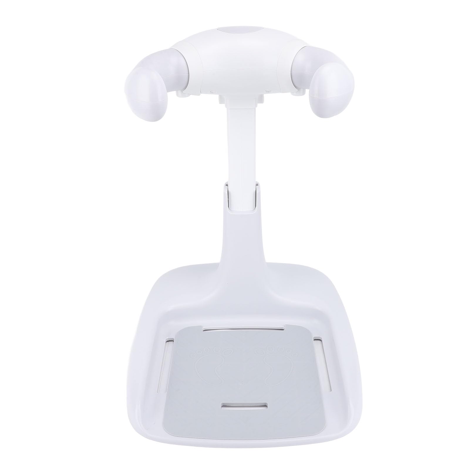 60cm Baby Hug Bath Tower Baby Shower Stand Bath Seat Adjustable Armrest Standing Support for Bathing Gray