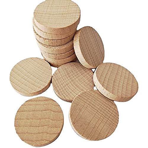 Lot De 200 Rondelles En Bois Naturel 10-50mm - Supports DIY Pour Déco, Peinture, Bricolage