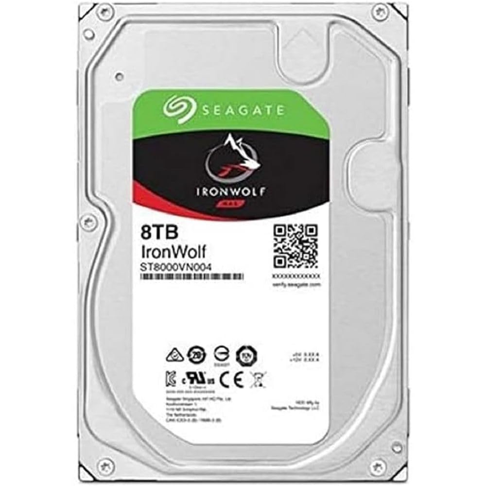 Seagate シーゲート ST8000VN004（3.5 HDD 8TB） Seagate IronWolf ST8000VN004 Internal Hard Drive 3.5 8000 GB