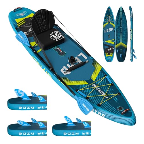 iTAOSTAR L01DP12’×35' Extra Wide Inflatable Stand Up Paddle Board - Premium SUP Board Kit with 5...