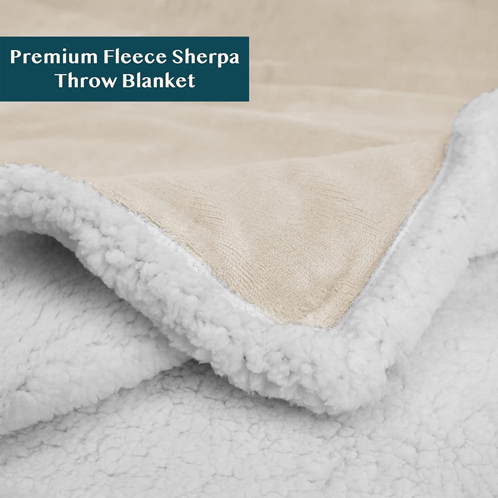 JASAV Coperta in pile Sherpa, morbida, soffice, accogliente