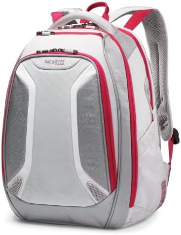 Samsonite Luggage Vizair Laptop Backpack, Silver/Ultra Pink, 15.6 Inch