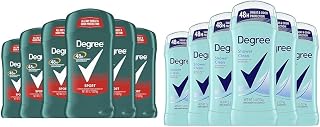 Degree Men Original Antiperspirant Deodorant for Men, Pack of 6, 48-Hour Sweat & Advanced Antiperspirant Deodorant Shower Clean, 48-Hour Sweat & Odor Protection Antipers