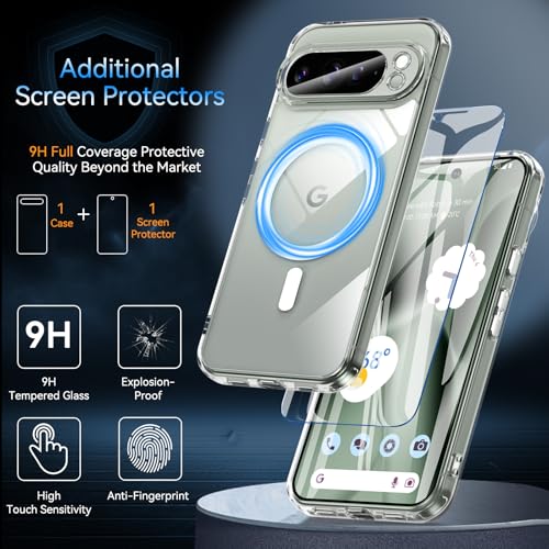 Coque Google Pixel 10 Proxl antichoc transparente MagSafe avec cadre militaire - 2