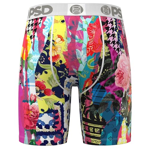 PSD Mens Boxer Briefs - Textiles, 7 Inch Inseam, Moisture-Wicking, 4-Way Stretch, Boxer Briefs for Men Pack4