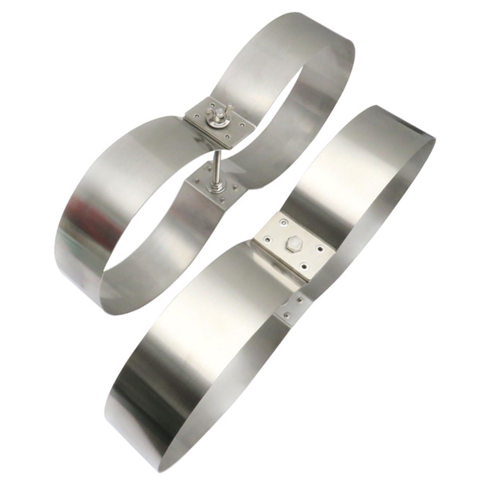 MLWSKERTY Double Cylinder Bottles Retainer Stainlee Steel Diving Tanks Band Carry Rings Double Twin Cylinder Tanks Mounting Band