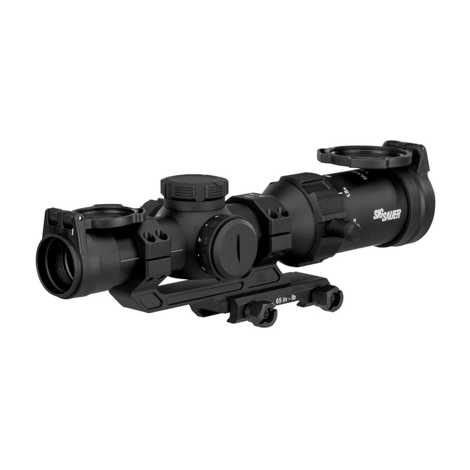 SIG SAUER Tango-SPR LPVO 1-4x24mm 30mm Tube Second Focal Plane/SFP/F2 Shockproof Waterproof Fogproof Tactical Scope| Hellfire Illuminated FL-4 Reticle, Flip-Back Caps Included, SOTS41000
