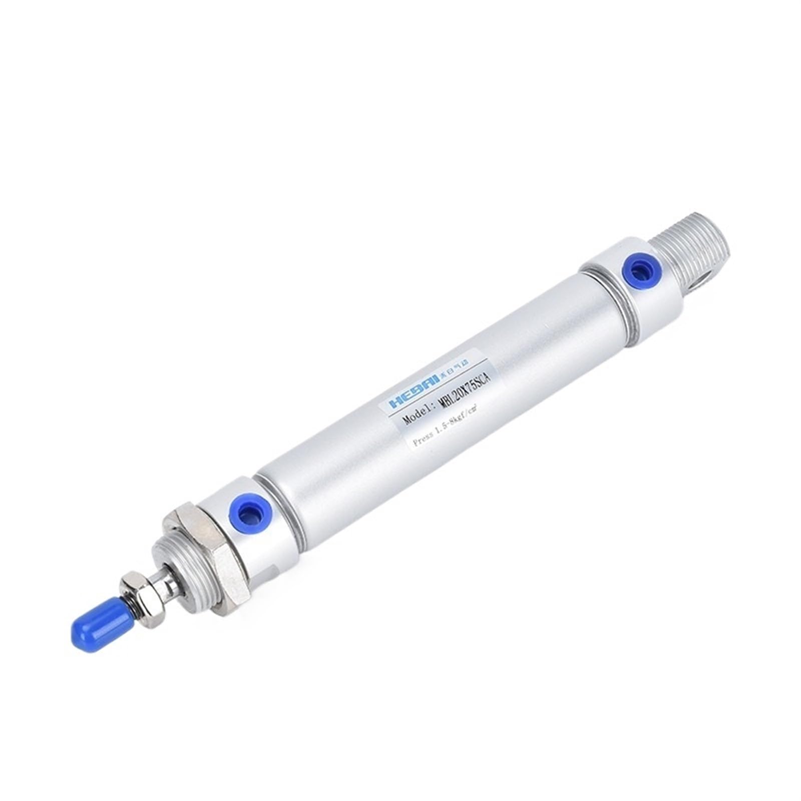 Vérin pneumatique double effet MBL 20mm compression précise en aluminium