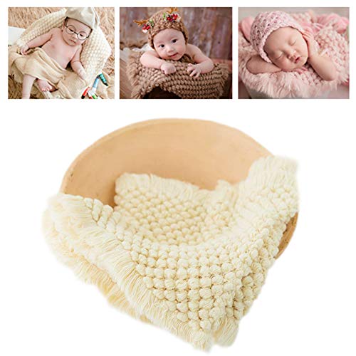 Newborn Photography Wrap | Knitted Blanket for Baby Photo Props | 14 X