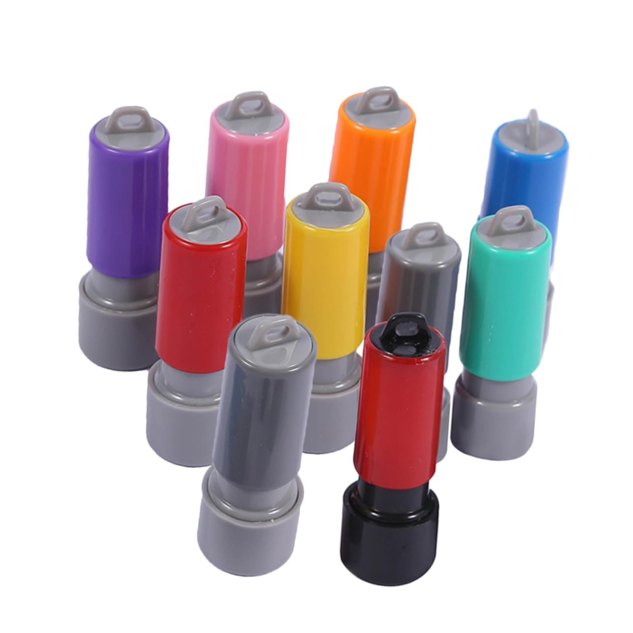 Gadpiparty 5 Set Custodia Sigillata Creazione Mestiere Tampone Astuccio Tamponi Di Inchiostro Sigilli Kit Scatola Stagna Timbro Francobolli Fai Da Te Stampaggio Vuoto Plastica 10 Pezzi*5