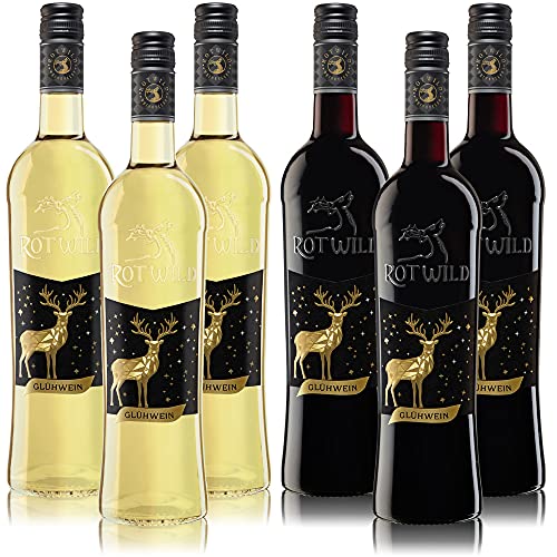 Rotwild Glühwein-Mischpaket Rot und Weiss - Deutscher Glühwein gemischt, (6x0,75l) Cover