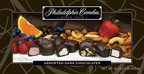 Philadelphia Candies Assorted Dark Boxed Chocolates, 1 Pound Gift Box