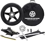 Complete Compact Spare Tire Kit w/ Carrying Case & Wheel Spacer - Fits 2019-2023 BMW X5 (G05) - Modern Spare