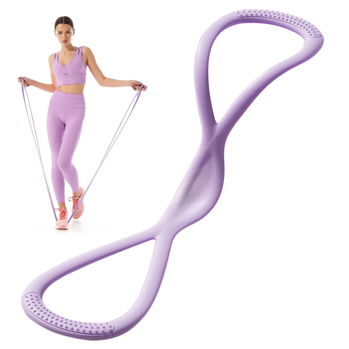 Resistance Bands, 8 Shaped Elastic Bands for Workout, Yoga Fitness Belt for Shoulder Training, Fitness and Stretching, Pull Up Bands for Flexibility & Strength, Chest Expander for Muscle Building