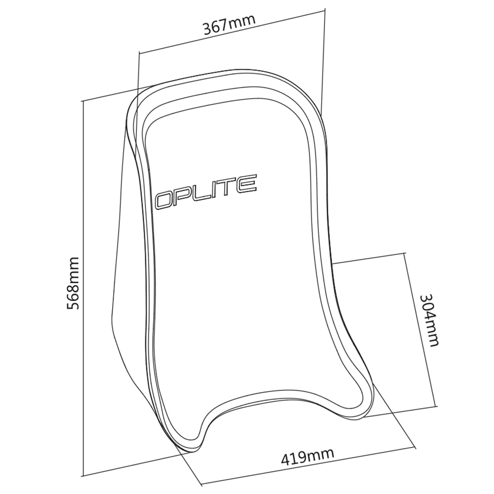 OPLITE - Universal Karting Sitzverkleinerer für Kinder. Entworfen von Profis für den Wettbewerb, OP-NK77-SR, Schwarz