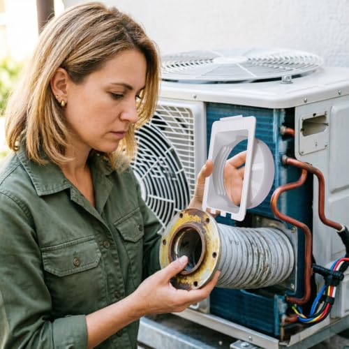 Conector de conducto de ventilación de 15cm con sellado térmico para aire portátil 4
