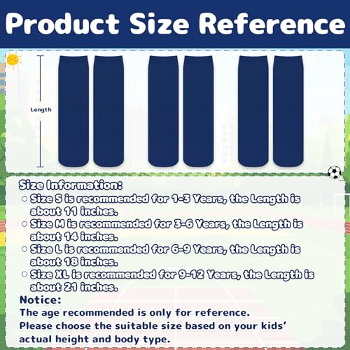 Image of Olreco 3 Pack Toddler Soccer Socks Kids Baseball Socks Boys Girls Softball Sock Youth Football Sock Athletic Accessories