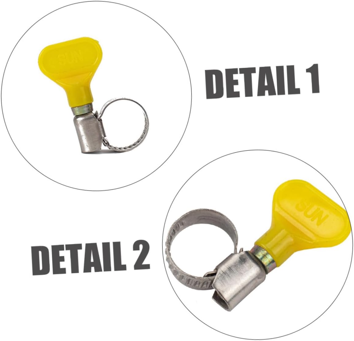 45Pcs Plastic Handle Hose Clamps Durable Stainless Steel Clips for Tubes Hoses Easy Adjust Design for Secure Connections Fuel Lines Drainage Systems More
