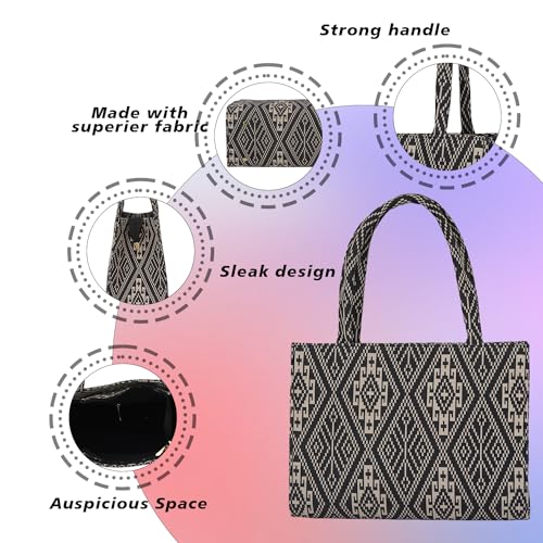 Image of LX LEKHX Women's Tote Bags - Stylish Handbags for Office, College & Party Use | Spacious & Trendy Shoulder Bag for Work, Casual & Evening | Durable, Lightweight & Fashionable Tote for Women