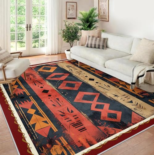 Tapis de collection vintage style bohème au design vieilli