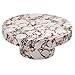 Modway Alora Round Concrete Coffee Table with Faux Stone Finish in Red Marble - Cement Accent Table for Living Room - Stone Patio Center Table - Indoor Outdoor 34 Inch Low Coffee Table