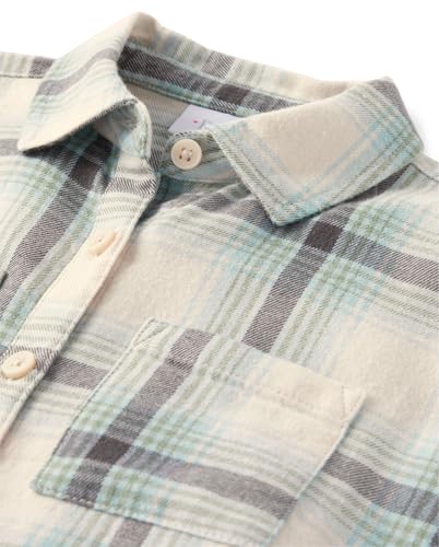 The Children's Place Girls' Long Sleeve Plaid Button Up Shirt2