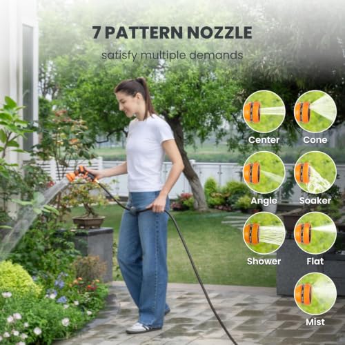 Image of Giraffe Tools Retractable Hose Garden Reel 1 /2 inch100FT Wall Mount Auto Rewind