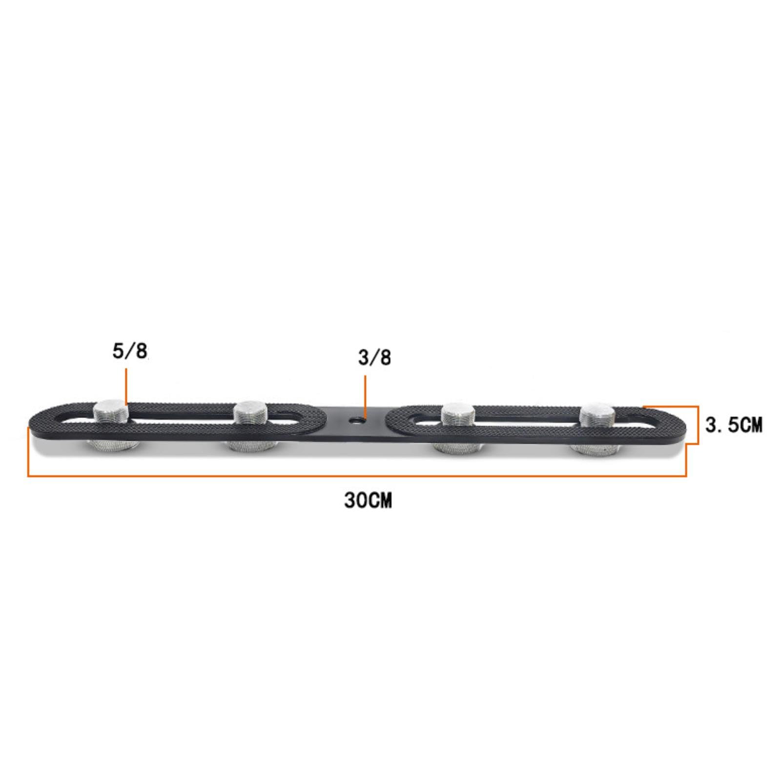 Mikrofon-Bodenstativ, einfache Montage, praktisches Stativ, hält 4 Mikrofone für Studio und Bühne, 70cm bis 135cm
