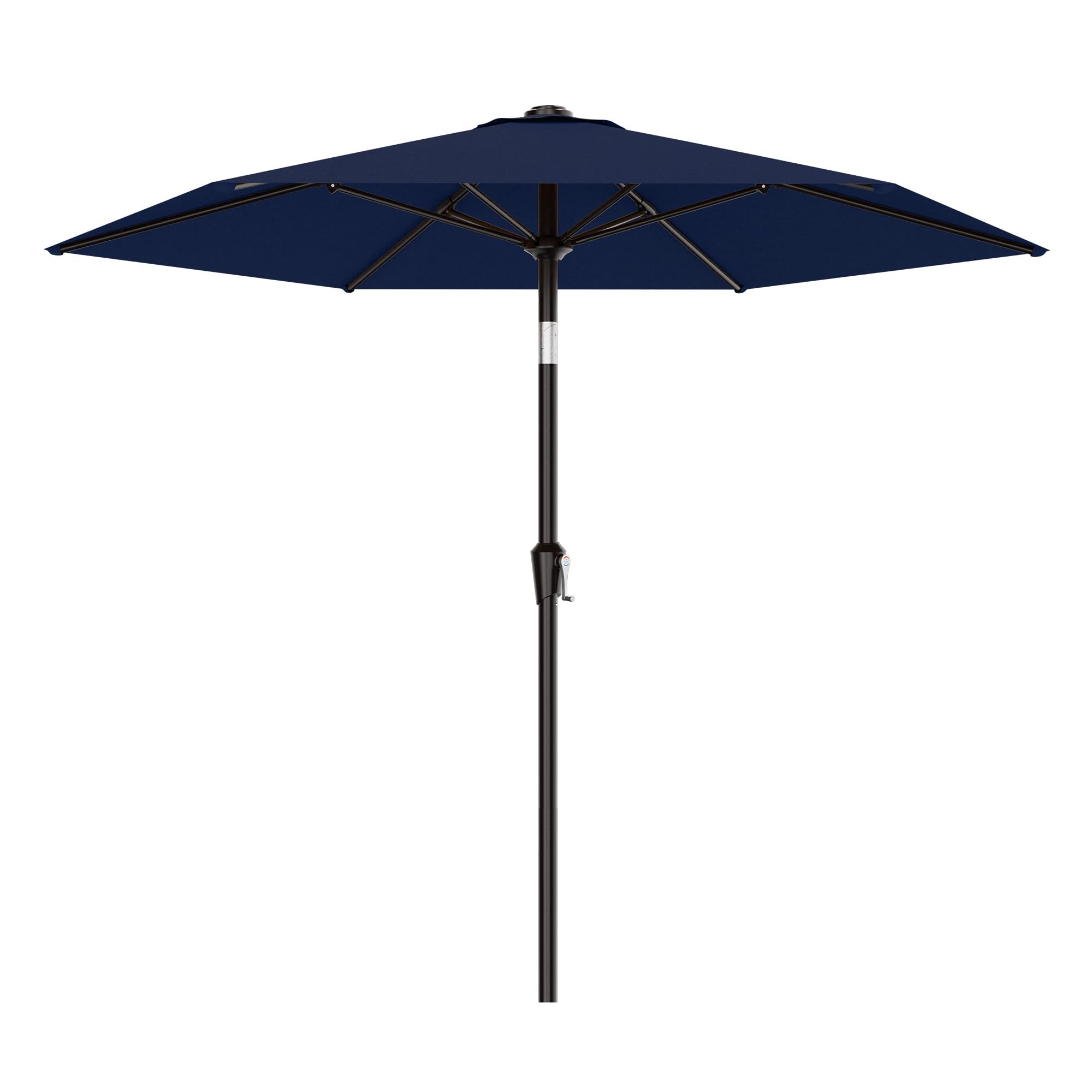 AreShark 10 FT Patio Umbrella for Outdoor, Outdoor Table Umbrella with Push Button Tilt and Crank, Outdoor Patio Umbrellas with 6 Sturdy Ribs, Patio Umbrellas for Market, Garden, Pool (Red) — view 12