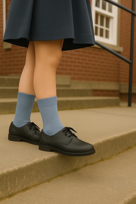 Image of Wens Plain Dark Socks for Girls, Boys, Kids & Men of All Ages (Pack of 3) | Heavy Elastic, Streachable & Comfortable Fit