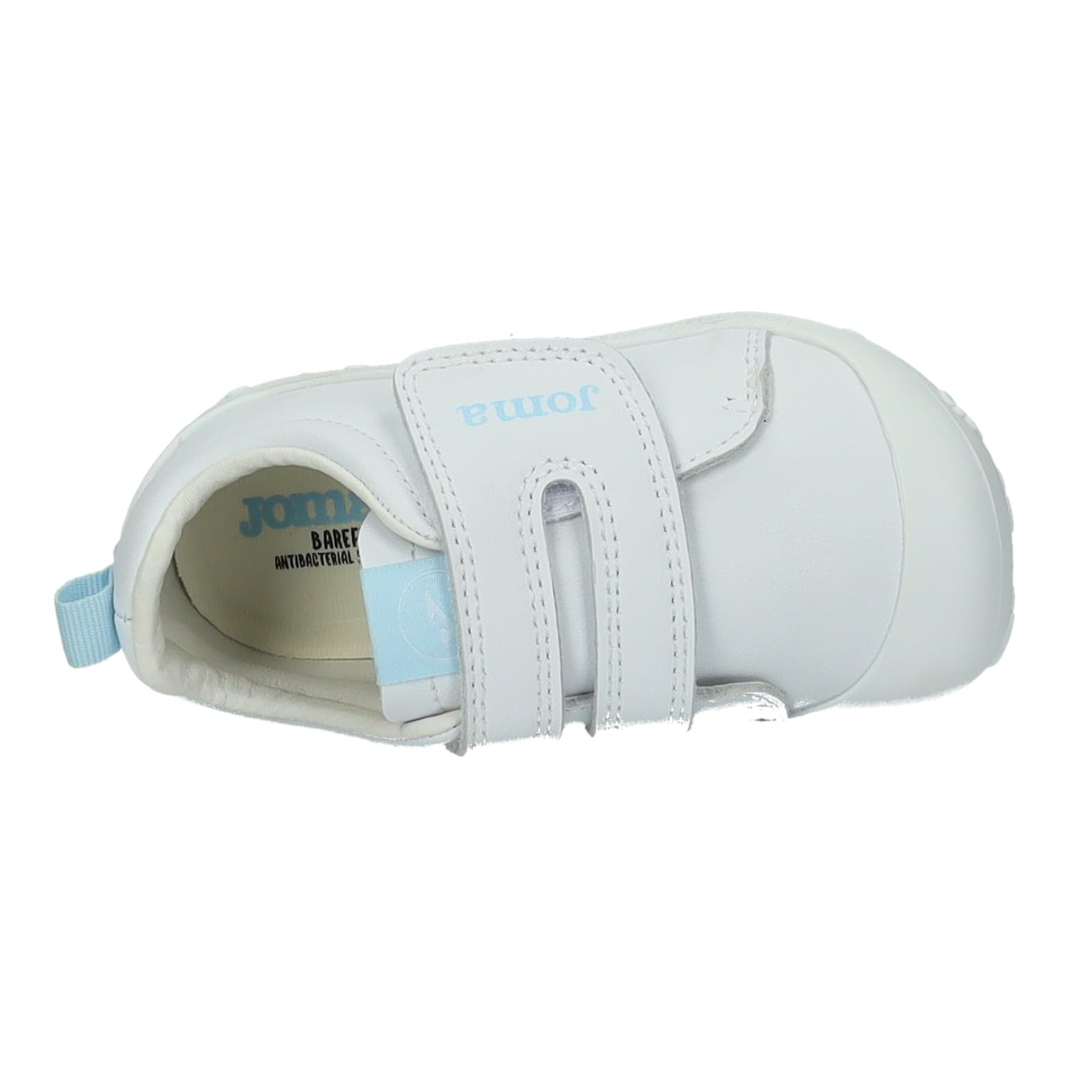Joma TEDYBS2505V - Scarpe da Bambino Teddy Baby, Colore: Bianco e Blu, con Soletta Antibatterica, per Bambini, Scarpe