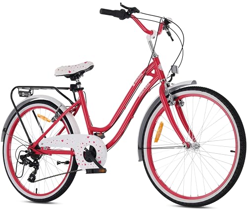 sun baby Mädchenfahrrad 24 Zoll Heart...