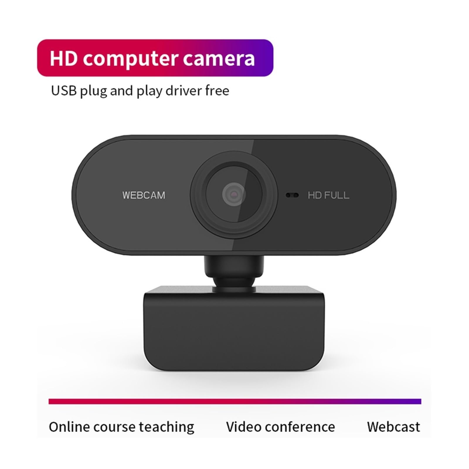 Obrotowa minikomputerowa kamera internetowa 1080P HD z kamerami mikrofonowymi do kamery wideokonferencyjnej transmisją na żywo, Strażnik strumienia