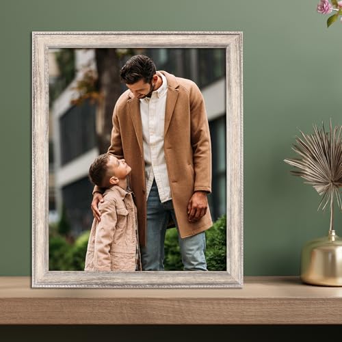 Image of Lawrence Frames Classic Bead Picture Frame, 8x10, Silver