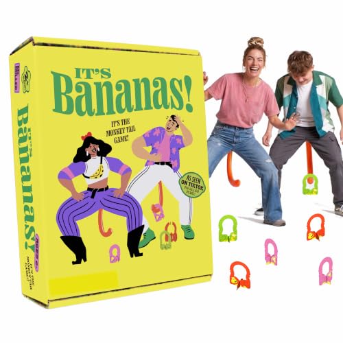 Image of MCMILLER ENTERTAINMENT It's Bananas - The Hilarious Monkey Tail Party Game for Adults & Families | Funny Indoor & Outdoor Game for Bachelorette Parties, Summer Parties, BBQs, Birthdays & Game Nights