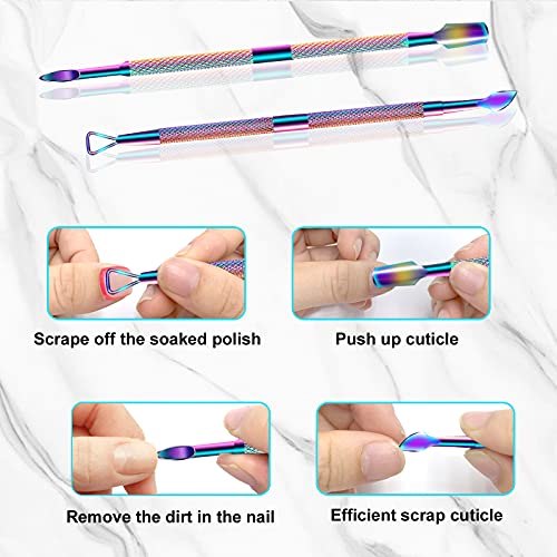 image for Haynery Cuticle Trimmer with Cuticle Pusher, Cuticle Remover Cuticle S
